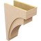 Ekena Millwork 12"W x 24"D x 36"H Classic Rivera Rough Cedar Woodgrain TimberThane Corbel, Primed Tan CORUR12X24X36RIVRCPR - alternate 3